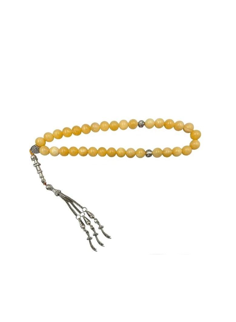 REBUY Calcite 10 mm, 33 beads tasbih Stone Prayer Beads Tasbih Natural Stone Misbaha Rosary Tasbeeh - Image 2