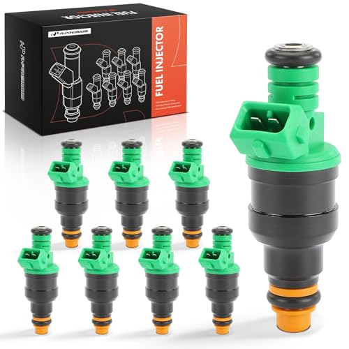 A-Premium APremium 4 Holes Set of 8 Fuel Injectors Compatible with Ford F150 F150 1999 2000 2001 2002 2003 54L GAS Replace XL3Z9F593AA XL3Z9F593AB - Image 1