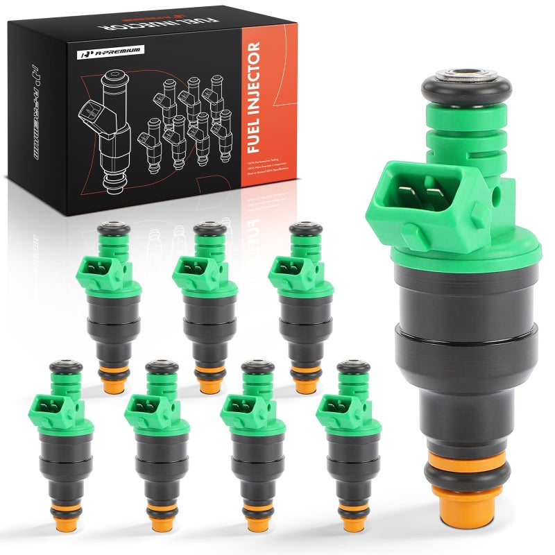 A-Premium APremium 4 Holes Set of 8 Fuel Injectors Compatible with Ford F150 F150 1999 2000 2001 2002 2003 54L GAS Replace XL3Z9F593AA XL3Z9F593AB - Image 2