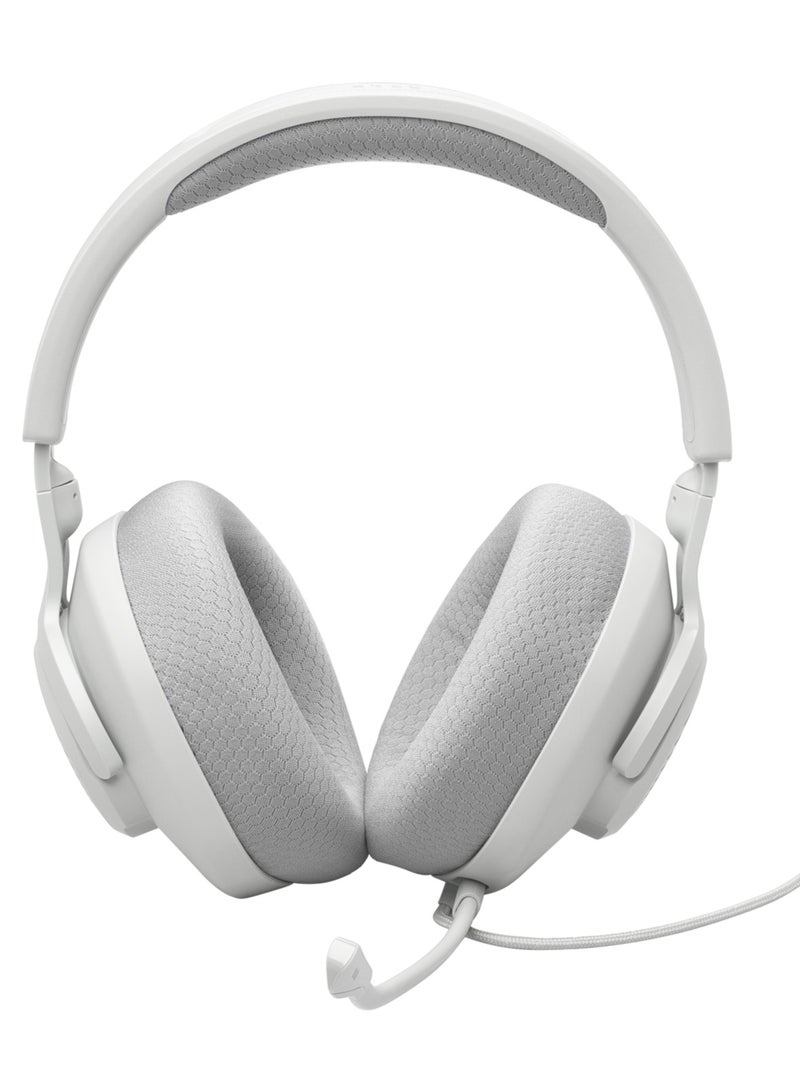 JBL JBL Quantum 100M2 - Wired gaming gaming headphones with JBL QuantumSOUND Signature and 3.5 mm connector, multi-platform compatible, detachable microphone with mute function, white - Image 2