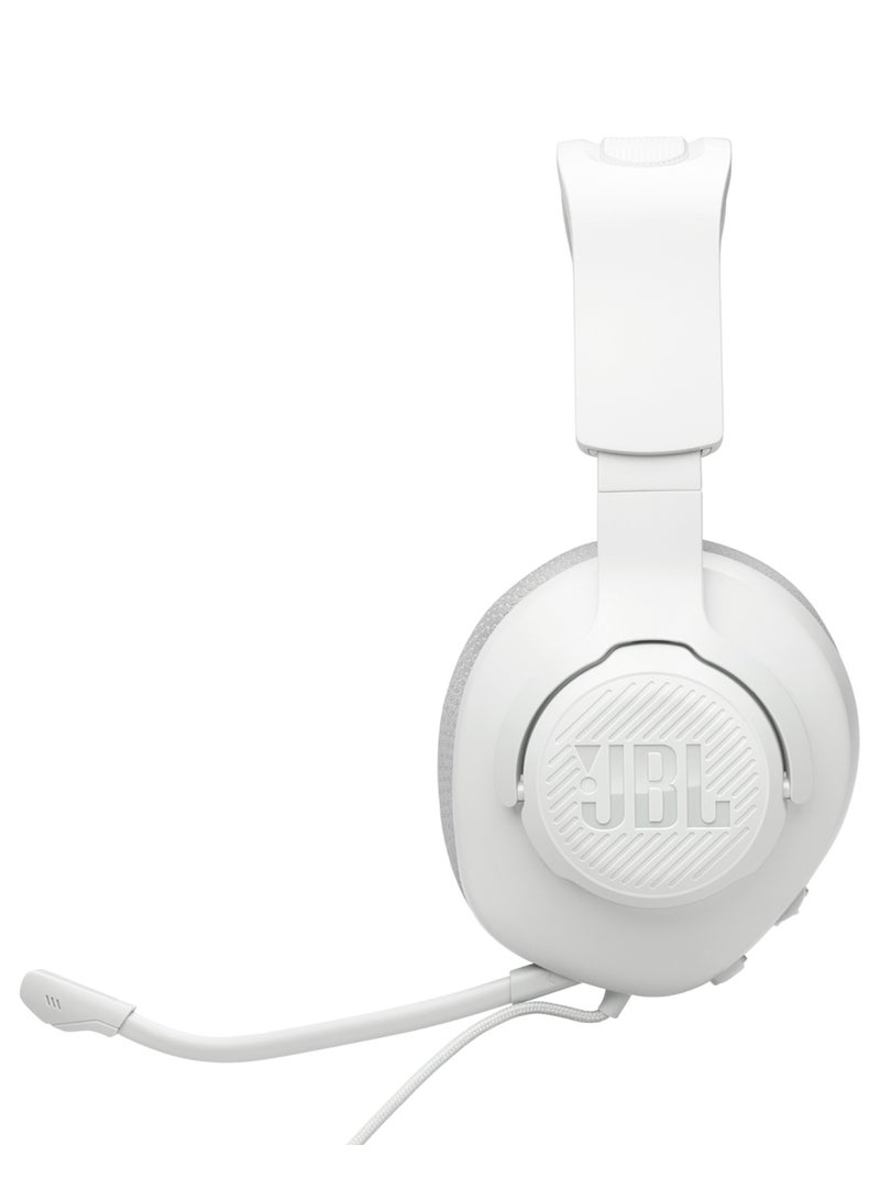 JBL JBL Quantum 100M2 - Wired gaming gaming headphones with JBL QuantumSOUND Signature and 3.5 mm connector, multi-platform compatible, detachable microphone with mute function, white - Image 4