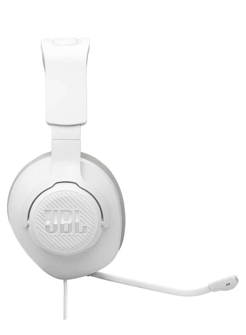 JBL JBL Quantum 100M2 - Wired gaming gaming headphones with JBL QuantumSOUND Signature and 3.5 mm connector, multi-platform compatible, detachable microphone with mute function, white - Image 5