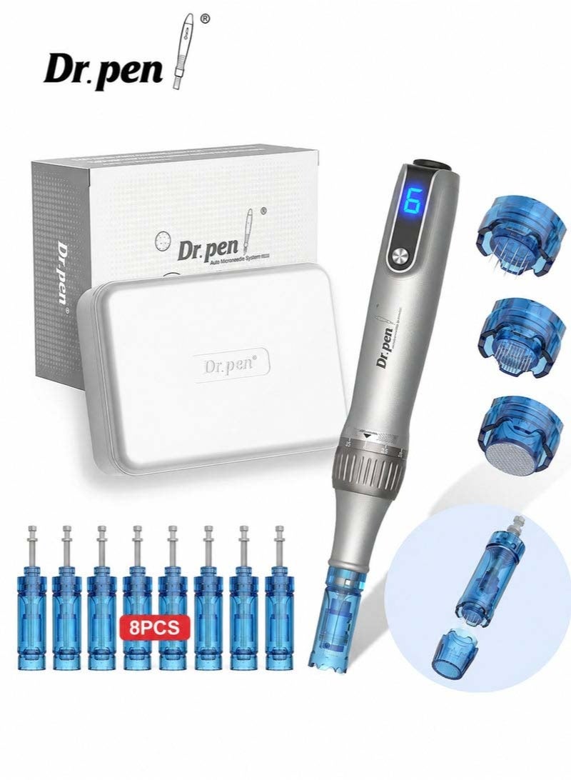 Dr.pen New Dr. Pen M8S Wireless Microneedling Beauty Device – Full-Body Zoned Treatment, Home Mesotherapy Infusion Device – Includes 8 Original Needle Cartridges - Image 1