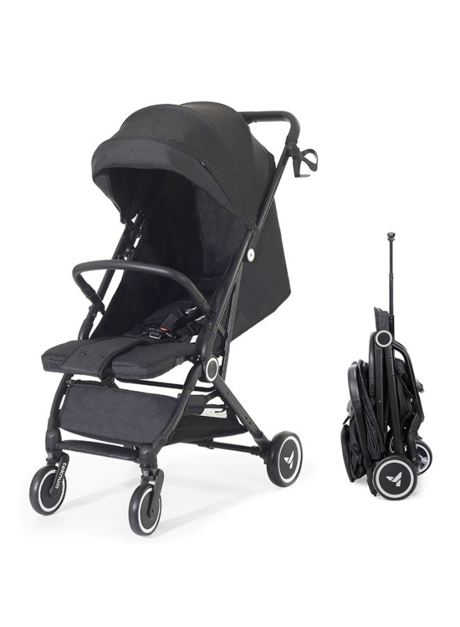 TEKNUM Travel Cabin Stroller wt Diaper Tote Bag Lightweight - Black - Image 2