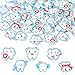 CJiangpo 60Pcs Tooth Mini Erasers for Kids Bulk Cute Tooth Fairy Pencil Rubber Eraser Cartoon Novelty Teeth Themed Party Favors Filler School Classroom Prizes Gifts - Image 2