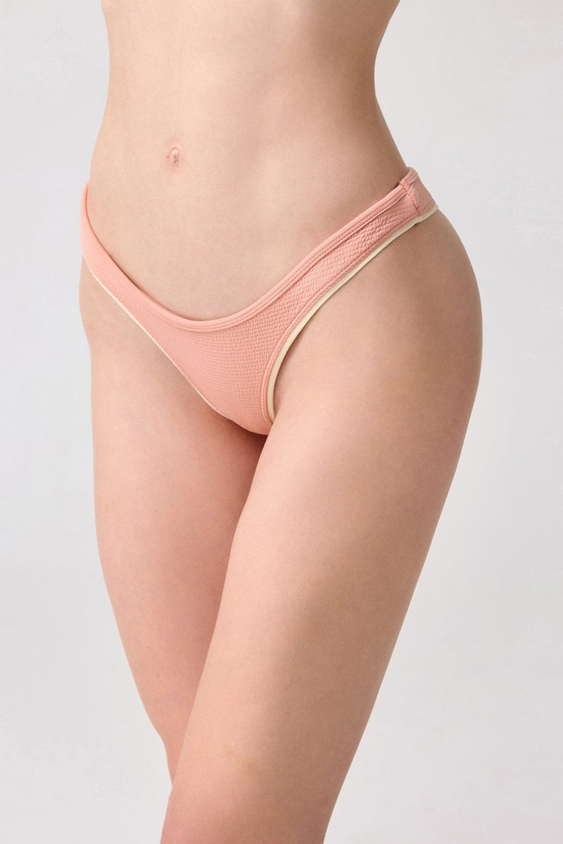 Los Ojos x Melodi Powder-Cream Brazilian Model Bikini Bottom Retro Bottom  - Image 3
