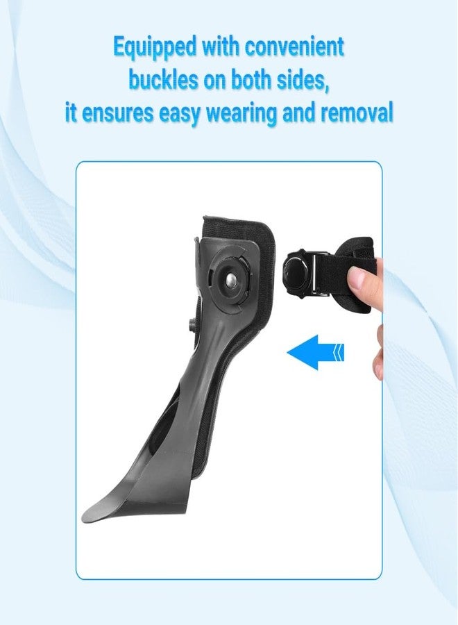 Malloraned AFO Foot Drop Brace,Medical Ankle Foot Orthosis for Hemiplegia Stroke Varus Walking Support Shoes,Ankle Brace Stabilizer with Inflatable Airbag (Right Foot, X-Large) - Image 4