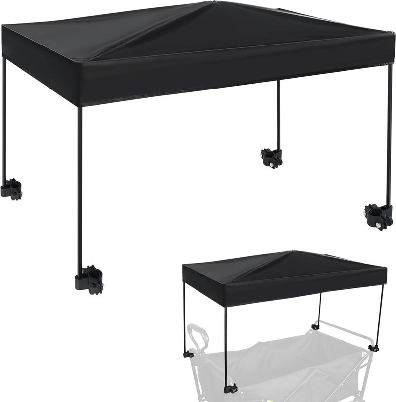 VOONKE Universal model Wagon Canopy Cover Garden Push Awning Portable Outdoor Stroller Accessories Awning for Garden Wagon, Shopping, Camping (Suitable for Folded,Gathering Folded Stroller) -50*83cm - Image 1