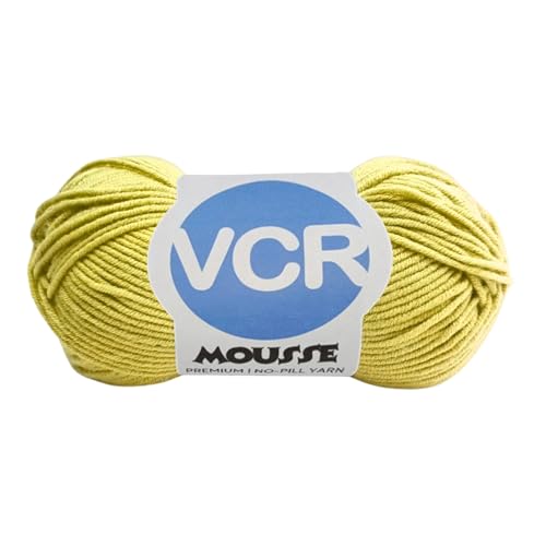 VCR 4ply Light Yellow Yarn, 100 Grams Hank, 190 Meters Length, Acrylic Ball for Crochet and Knitting, Soft Crosia Threads, Pack of 1 Yarn, Suitable for DIY Crafts - Image 1