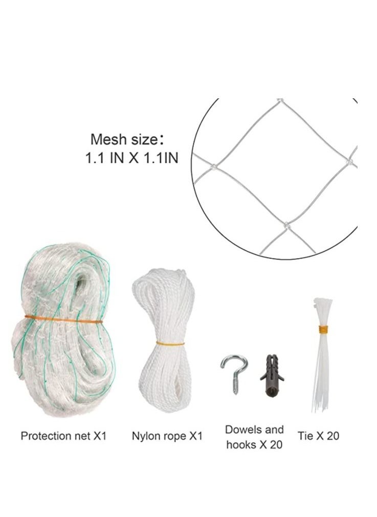 Dubkart - Net Balcony Protection Net Balcony Garden Fence {Extra Large: 8X3m} - Image 1