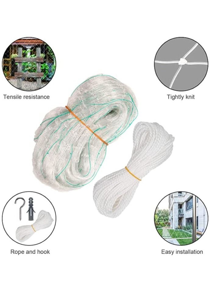 Dubkart - Net Balcony Protection Net Balcony Garden Fence {Extra Large: 8X3m} - Image 1