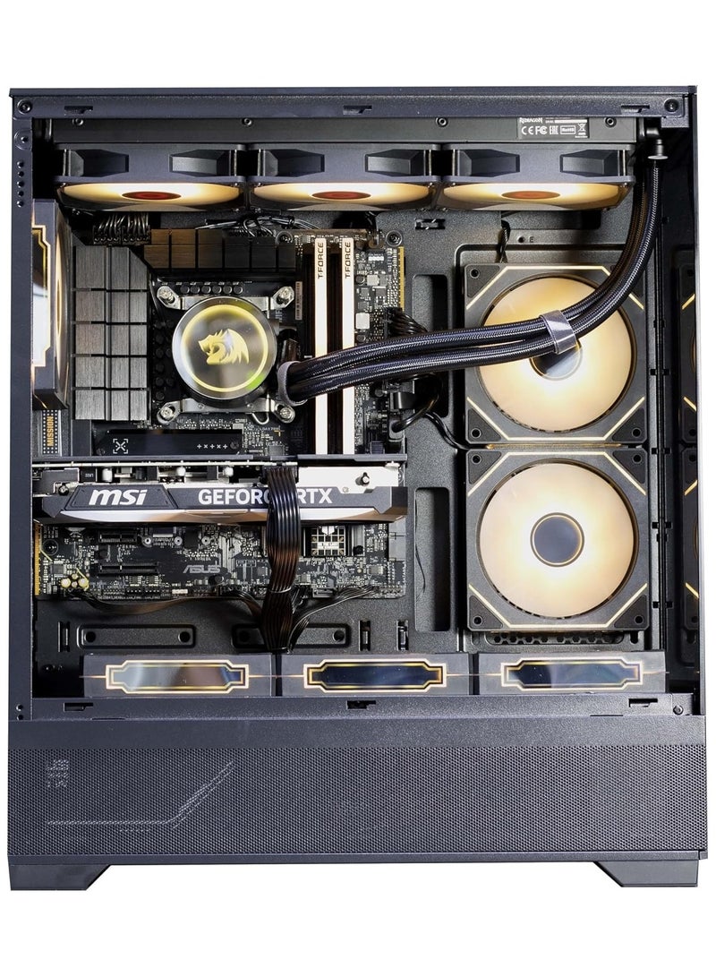 NANOTECH Super Gaming PC - Intel Core i7-14700F Processor, DDR5 32GB (2*16) Ram, Nvidia GeForce RTX 5060 Ti 8GB GDDR7 Graphics Card, 2TB NVMe M.2 SSD, 3 Fan AIO Liquid Cooler, 750W Power Supply, Windows 11 Pro | Wi-Fi - Image 2