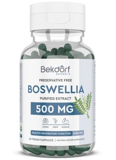 Boswellia -500 mg Healthy Respiratory Function-60 Vegan Capsules