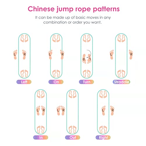 Cikyner Chinese Jump Rope, 4m Long 1.5cm Wide Elastic Chinese Ropes with Instructions French Skipping Rubber Band for Indoor and Outdoor Children Jumpsies Games, Ideal for Gifts for Girls and Boys - Image 3