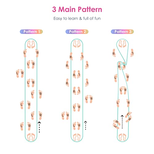 Cikyner Chinese Jump Rope, 4m Long 1.5cm Wide Elastic Chinese Ropes with Instructions French Skipping Rubber Band for Indoor and Outdoor Children Jumpsies Games, Ideal for Gifts for Girls and Boys - Image 4