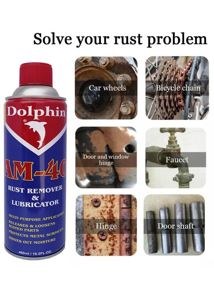 Dolphin - AM-40 ,480ml Rust Remover And Lubricator - Image 1