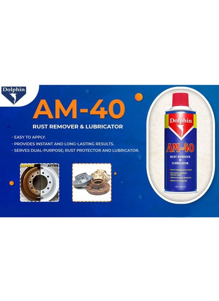 Dolphin - AM-40 ,480ml Rust Remover And Lubricator - Image 1