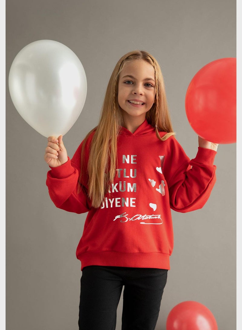 DeFacto Kids Printed Hoodie - Image 4