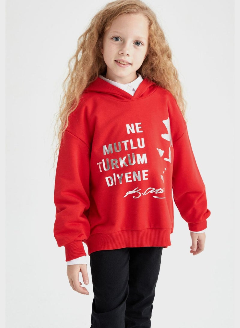 DeFacto Kids Printed Hoodie - Image 5