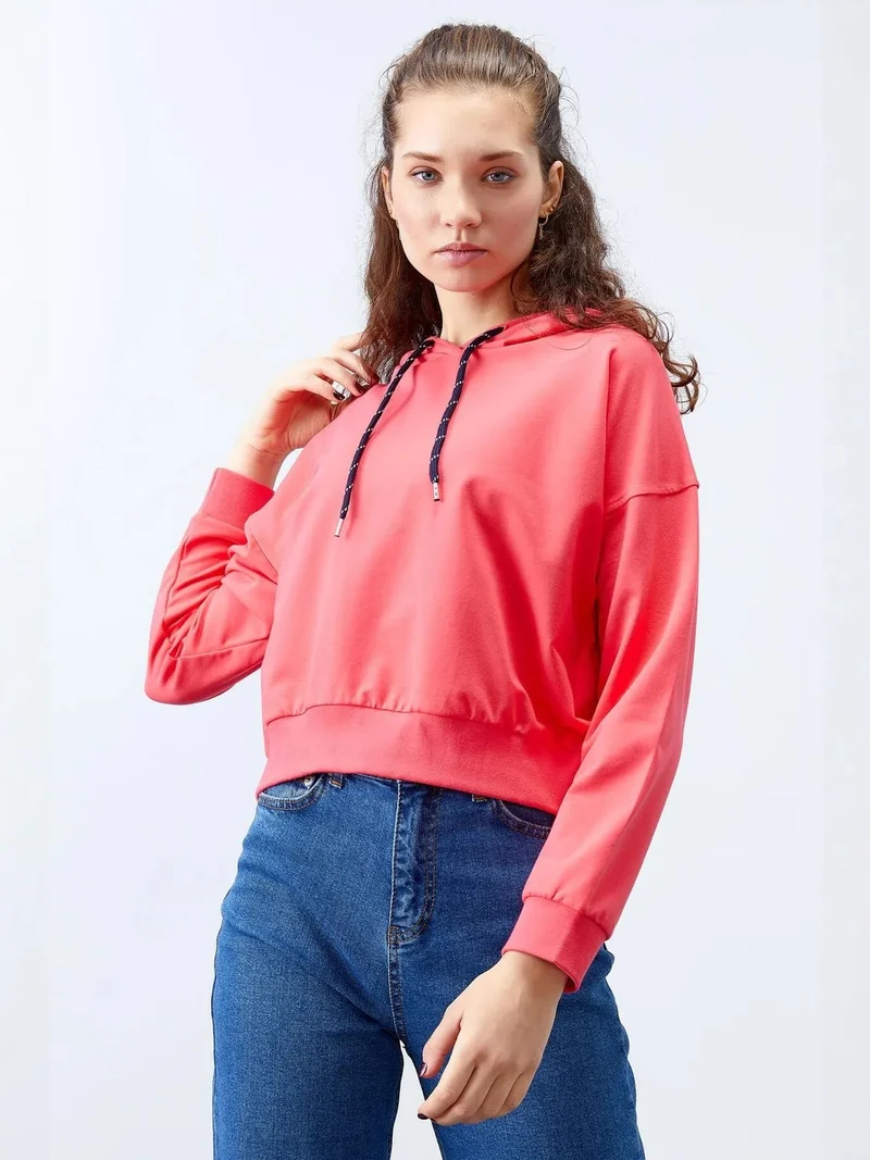 تومي لايف TOMMY Relaxed Hooded Sweatshirt With Tie Detail