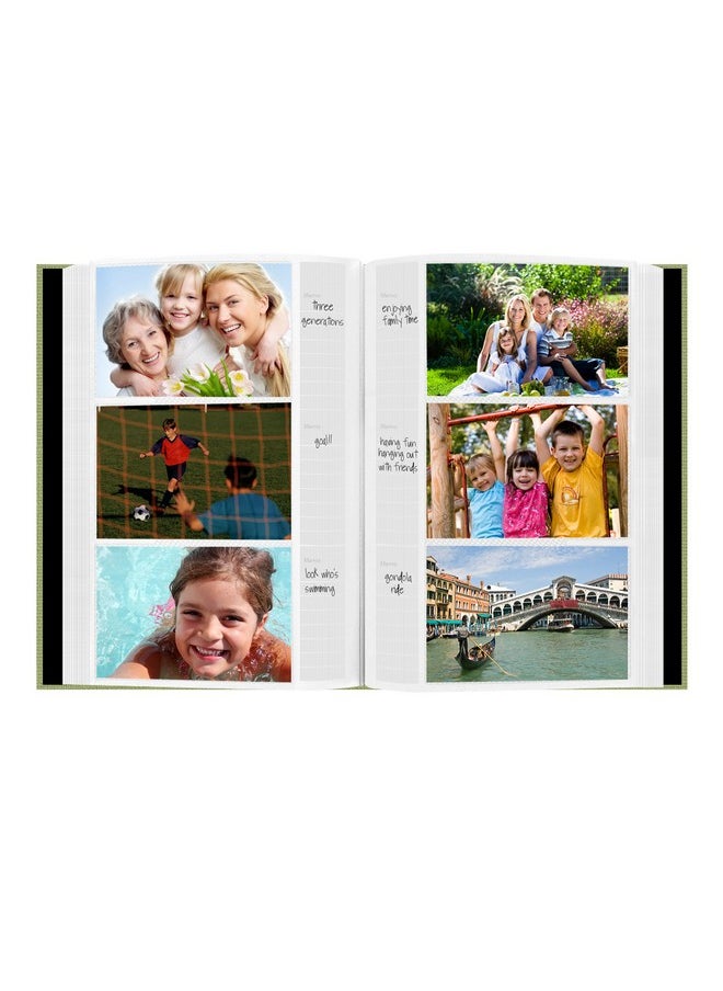 Pioneer Photo Albums Fabric Frame Cover Photo Album 300 Pockets Hold 4X6 Photos, Sage Green  - Image 3