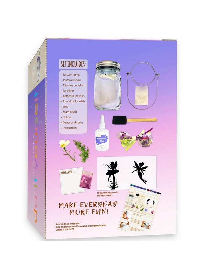 Hapinest طقم مصباح الليل السحري من هابينست، طقم حرفة مصباح الجنية، جرة الجنية مع لمعان وأضواء متغيرة الألوان، هدايا حرفة الجنية للفتيات، ألعاب الجنية للفتيات من عمر 6-8 و 8-12 سنة وما فوق - Image 5