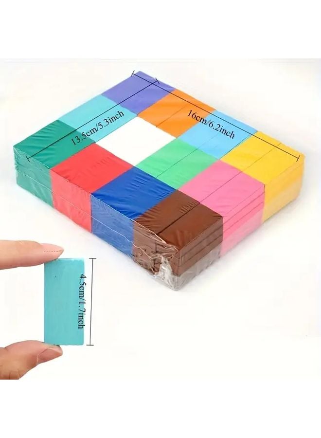 120 Pcs Colorful Solid Wood Domino Puzzle Educational Building Blocks Stacking Set - Image 3
