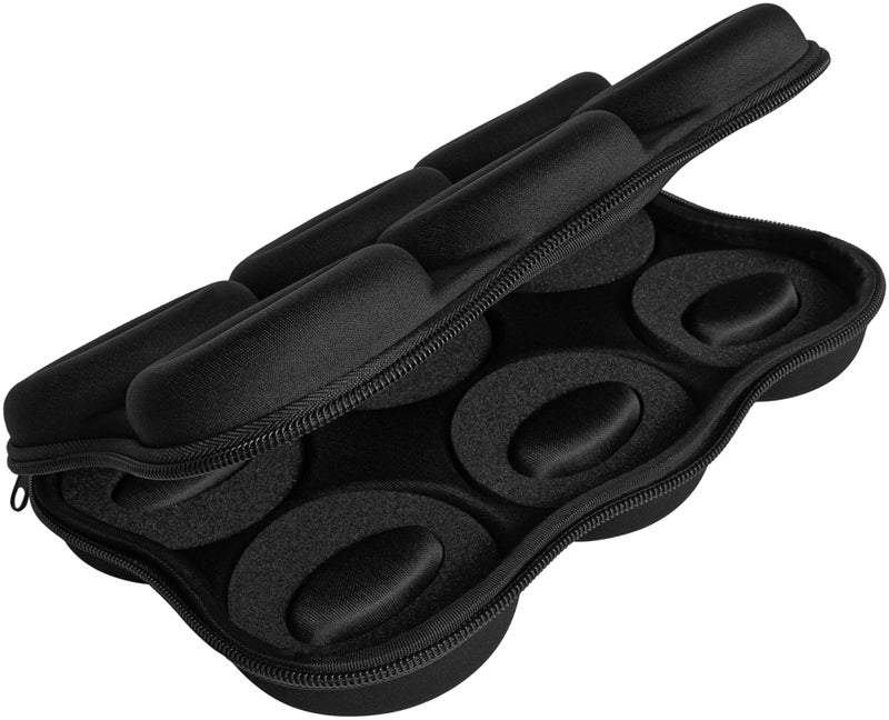 WATCHPOD Six Watch Travel Case Storage Holder Box for 6 Watches | Tough Portable Protection w/Zipper Fits All Wristwatches & Smart Watches Up to 50mm (Black) - Image 2