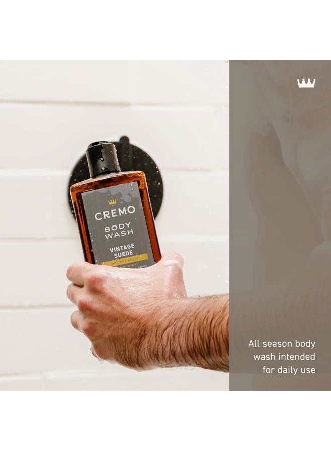 cremo Body Wash Men, A Vintage Suede with Notes of White Moss and Rich Amber, 16 Fl Oz - Image 5