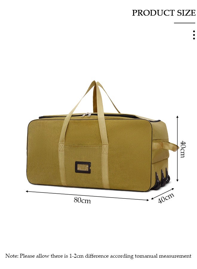 DUNISO Foldable Rolling Duffel Bag with 3 Wheels, Light Weight Travel Duffel bag with Large Loading Capacity, Inch Durable Travel Luggage Bag- Rugged, Collapsible Carry On Luggage Bag for Travel Camping Sports - Image 3