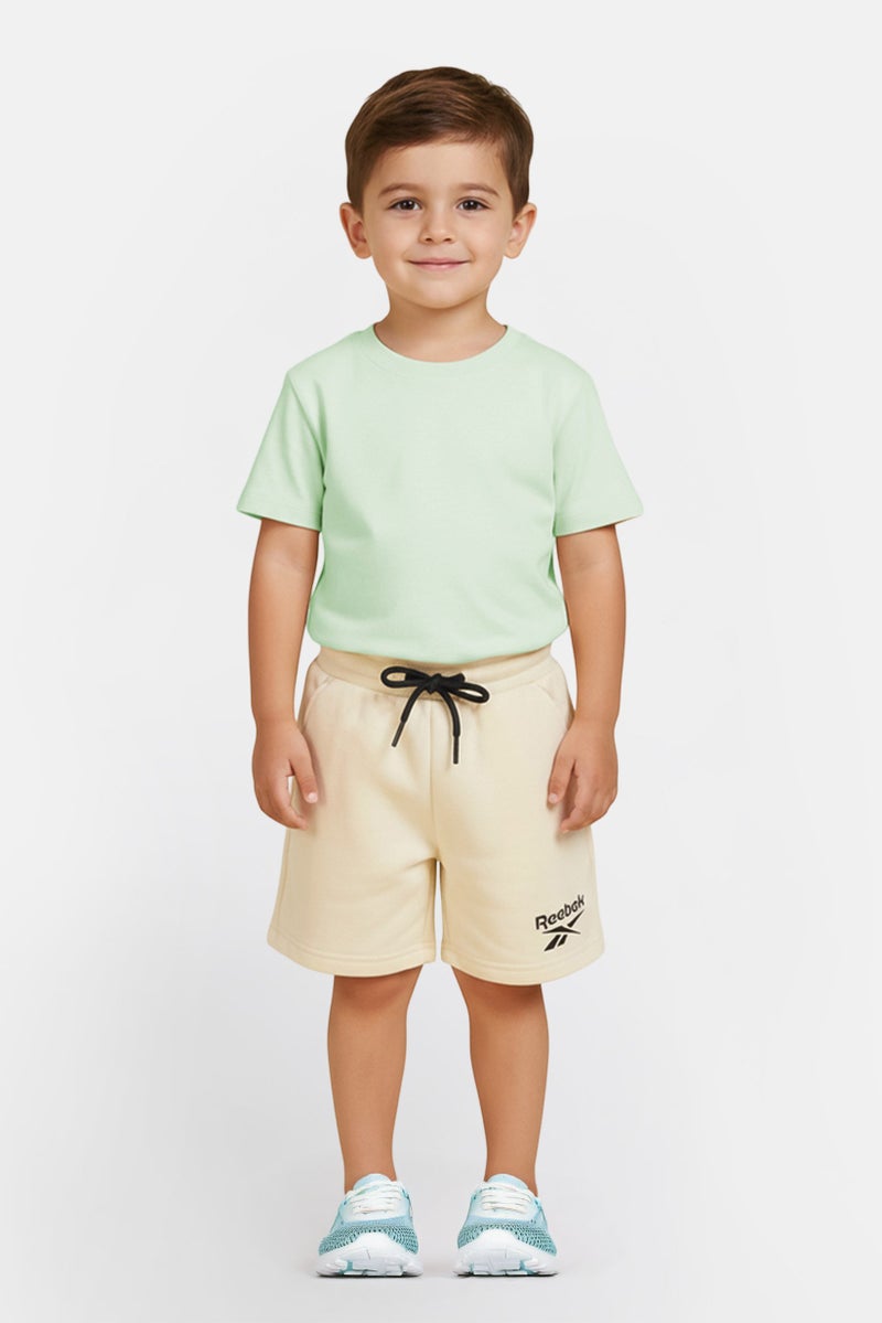 Reebok Toddlers Boy Sportswear Fit Outdoor Shorts, Beige - Image 1