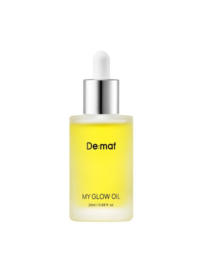 De:maf My Glow Oil - 100% Natural Face Oil for Sensitive & Oily Skin, Hydrating & Non-Comedogenic with Jojoba, Macadamia & Vitamin E - Lightweight Facial Oil for Dry Skin - Image 1