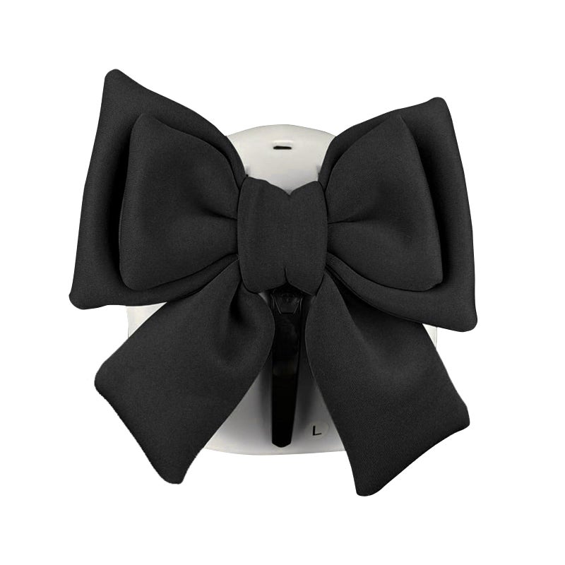 Downhill 1 PC Motorcycle Bow Helmet Cute Bow Detachable Helmet Decorative Accessory Universal Womens Motorcycle Helmet Decoration Black - Image 3