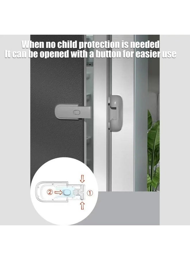Child Proof Refrigerator Door Lock Home Refrigerator Lock Fridge Freezer Door Catch Lock - Image 5