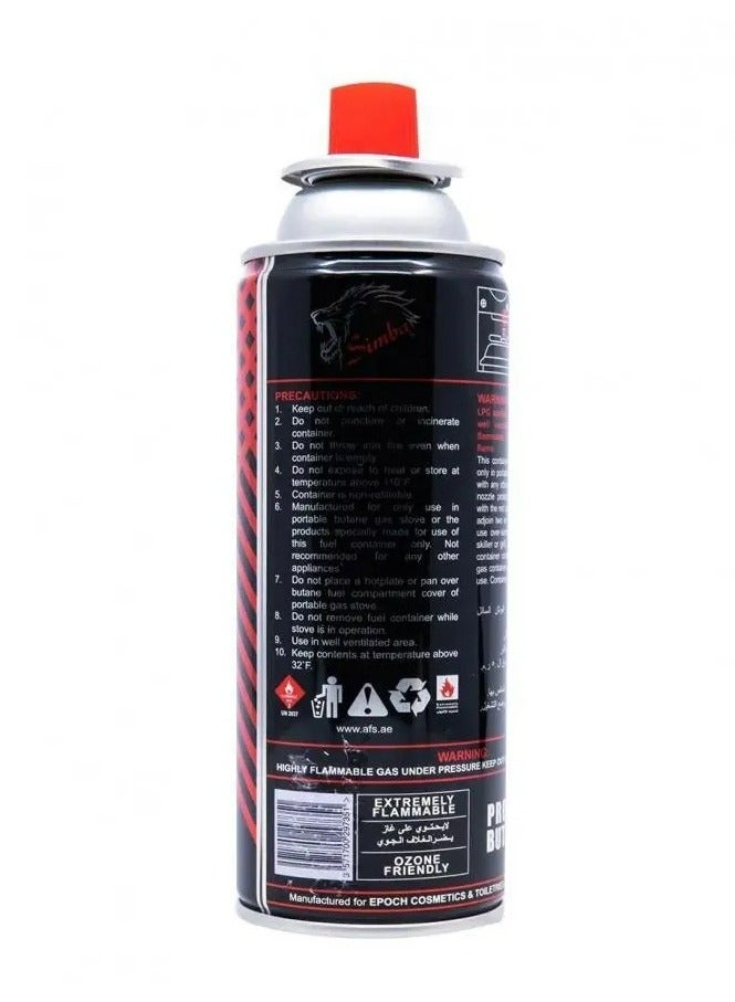 Simba Mega Red Butane Stove Gas – 220ml for Cooking & Outdoor Use - Image 2