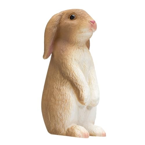 MOJO Rabbit Sitting Realistic International Wildlife Hand Painted Toy Figurine - Image 1