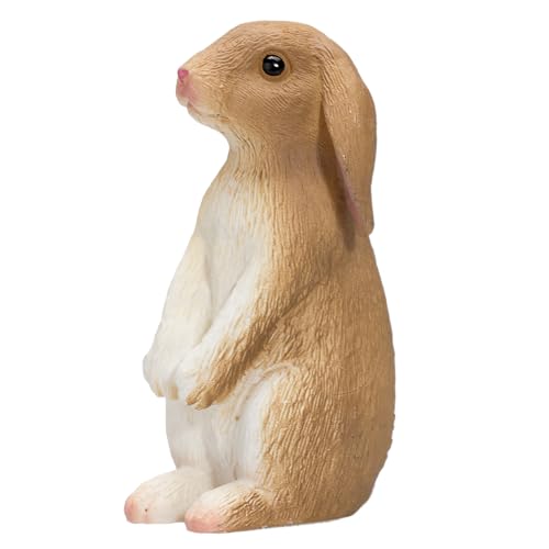 MOJO Rabbit Sitting Realistic International Wildlife Hand Painted Toy Figurine - Image 2
