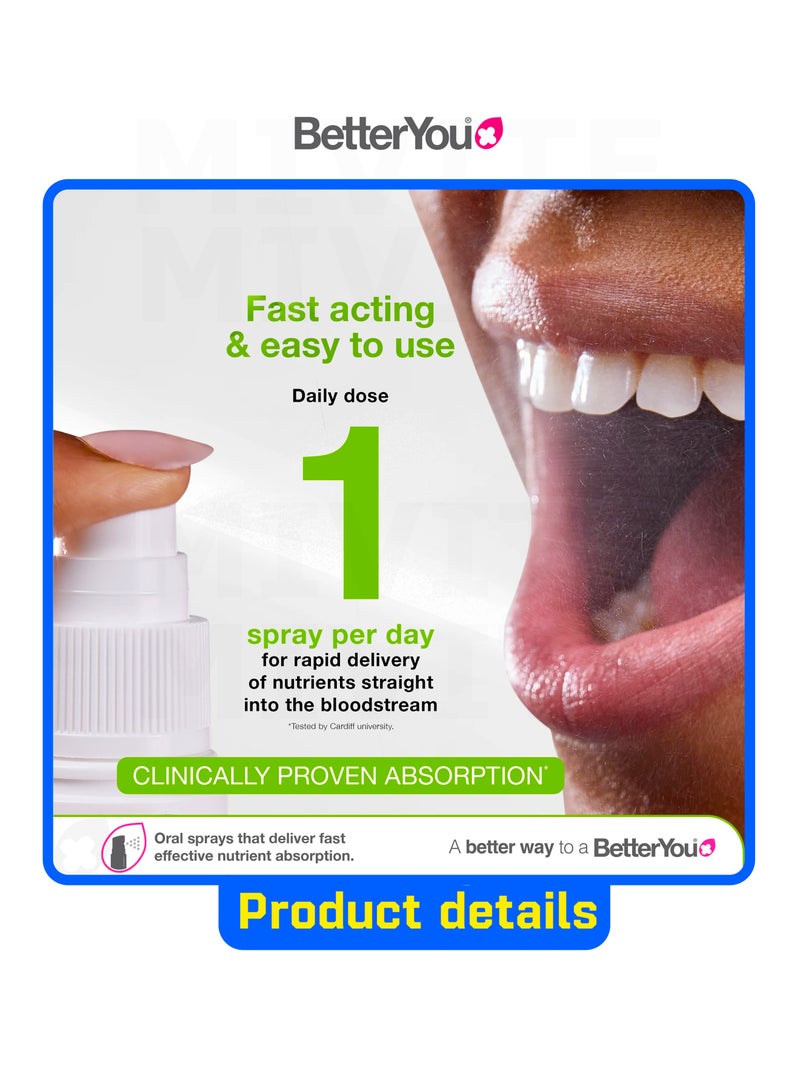 BetterYou D3000 Vitamin D Daily Oral Spray 15ml - Image 5