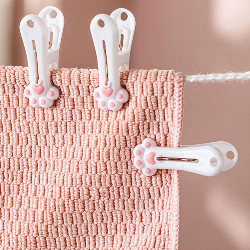 12Pcs Sock Fixing Clips Windproof Clothespins Home Outdoor Sock Clothespins - Image 4