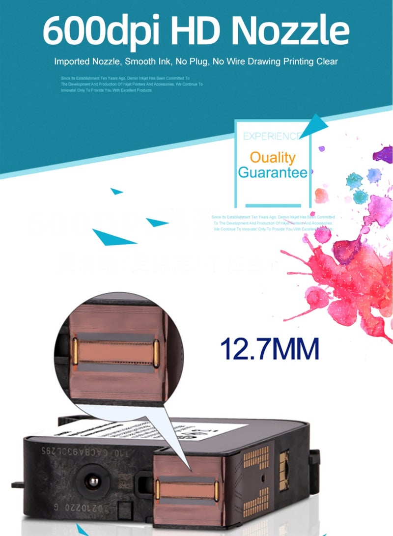 Demin 2790K Original Solvent Quick Dry Ink Cartridge Original Aqueous Water Soluble Ink Cartridge Replacement Handheld Inkjet Printer MX3S/D10 (Green) - Image 3