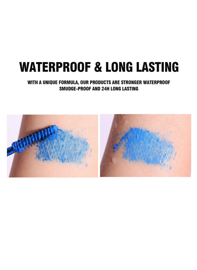 Handaiyan Mascara Volume And Long Waterproof Extreme Volume Colorful Neon Makeup Mascara Intense Length Lasting Curly Slender,Lengthening Smudge-Proof No Clumping,Easy To Apply Best Grande Lash  - Image 5