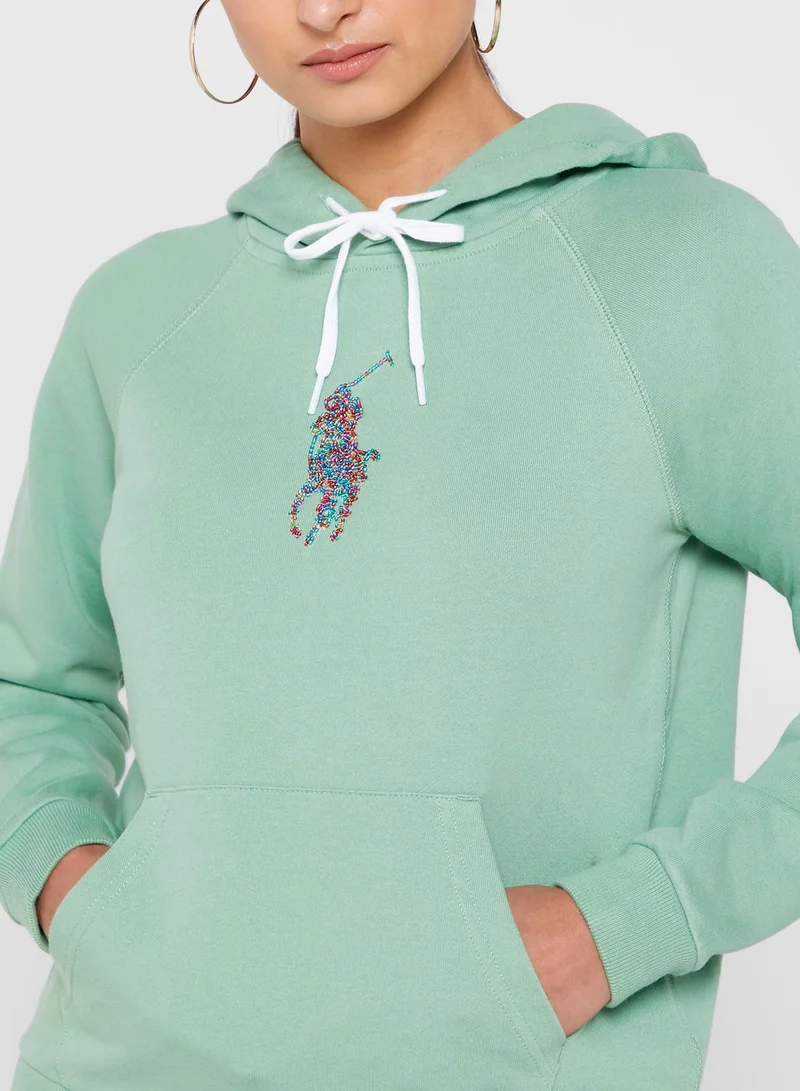 POLO RALPH LAUREN Pocket Detail Knitted Hoodie
