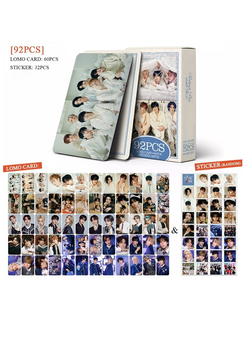 EHOME - 92Pcs Stray Kids Perfect Day With SKZ Lomo Card And Sticker - Image 1