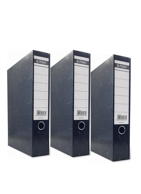 3-Piece Closed Rigid Box File Black