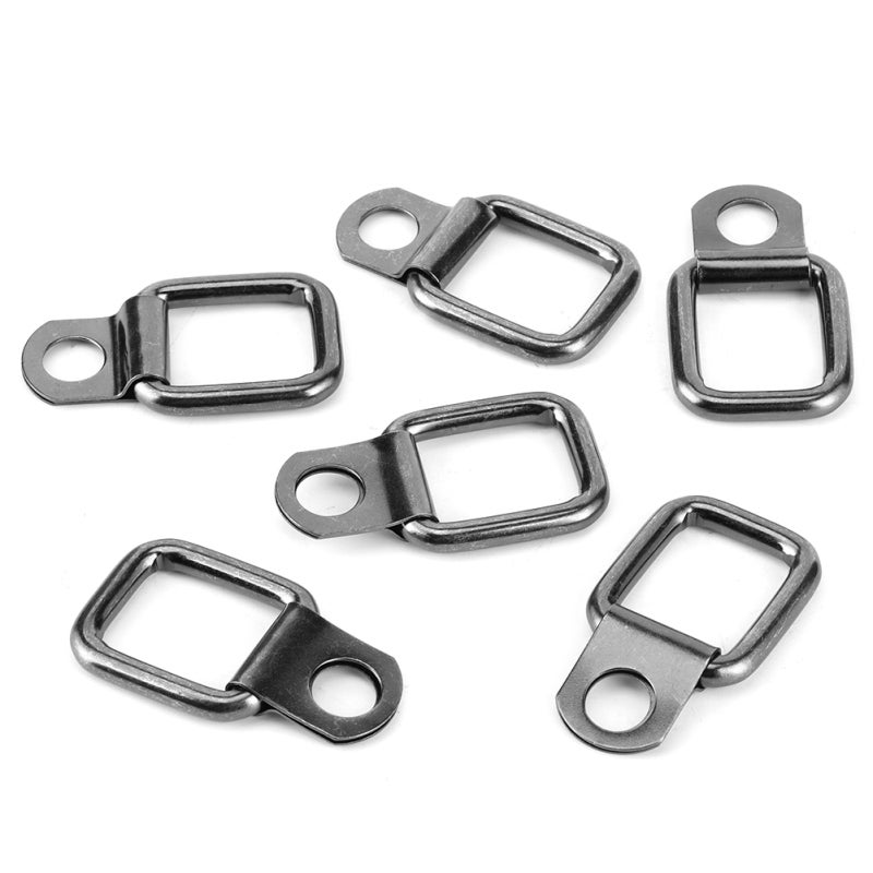 حلقات داي التثبيت (D Rings): مواد معدنية، ملحقات قابلة للاستبدال قابلة للطي وسهلة التركيب - أجزاء متطابقة شاقة ومتينة للشحن للسيارة جيب رانجلر من عام 2007 إلى 2017 - Image 1