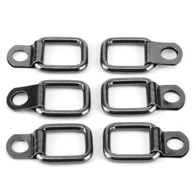 حلقات داي التثبيت (D Rings): مواد معدنية، ملحقات قابلة للاستبدال قابلة للطي وسهلة التركيب - أجزاء متطابقة شاقة ومتينة للشحن للسيارة جيب رانجلر من عام 2007 إلى 2017 - Image 2