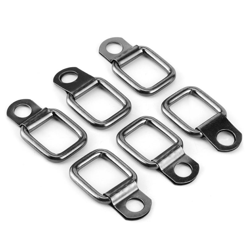 حلقات داي التثبيت (D Rings): مواد معدنية، ملحقات قابلة للاستبدال قابلة للطي وسهلة التركيب - أجزاء متطابقة شاقة ومتينة للشحن للسيارة جيب رانجلر من عام 2007 إلى 2017 - Image 3