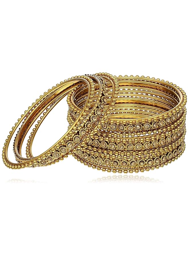YouBella Stylish Traditional Jewelery Gold Plated Bangle For Women Golden Ybbn_91562_2.6 - Image 1