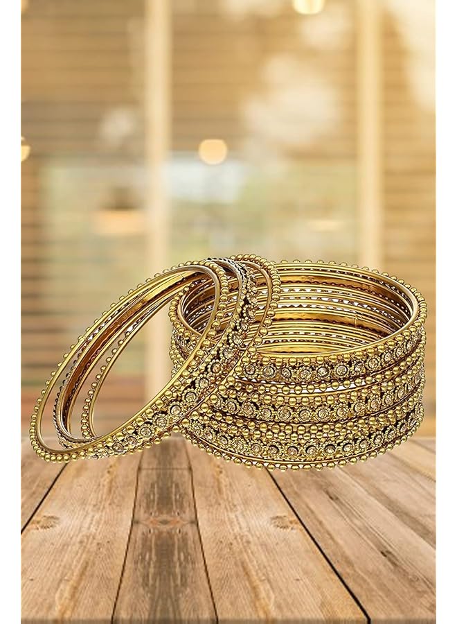 YouBella Stylish Traditional Jewelery Gold Plated Bangle For Women Golden Ybbn_91562_2.6 - Image 5