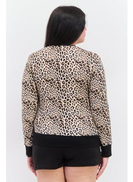 BCBGeneration Women 2 Pieces Animal Print Pajama Set, Multicolor  - Image 3